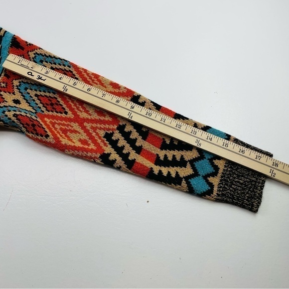 Noracora‎ Open Cardigan Women Size Small Knitting Cardigan Wool Aztec Tribal - Picture 8 of 13